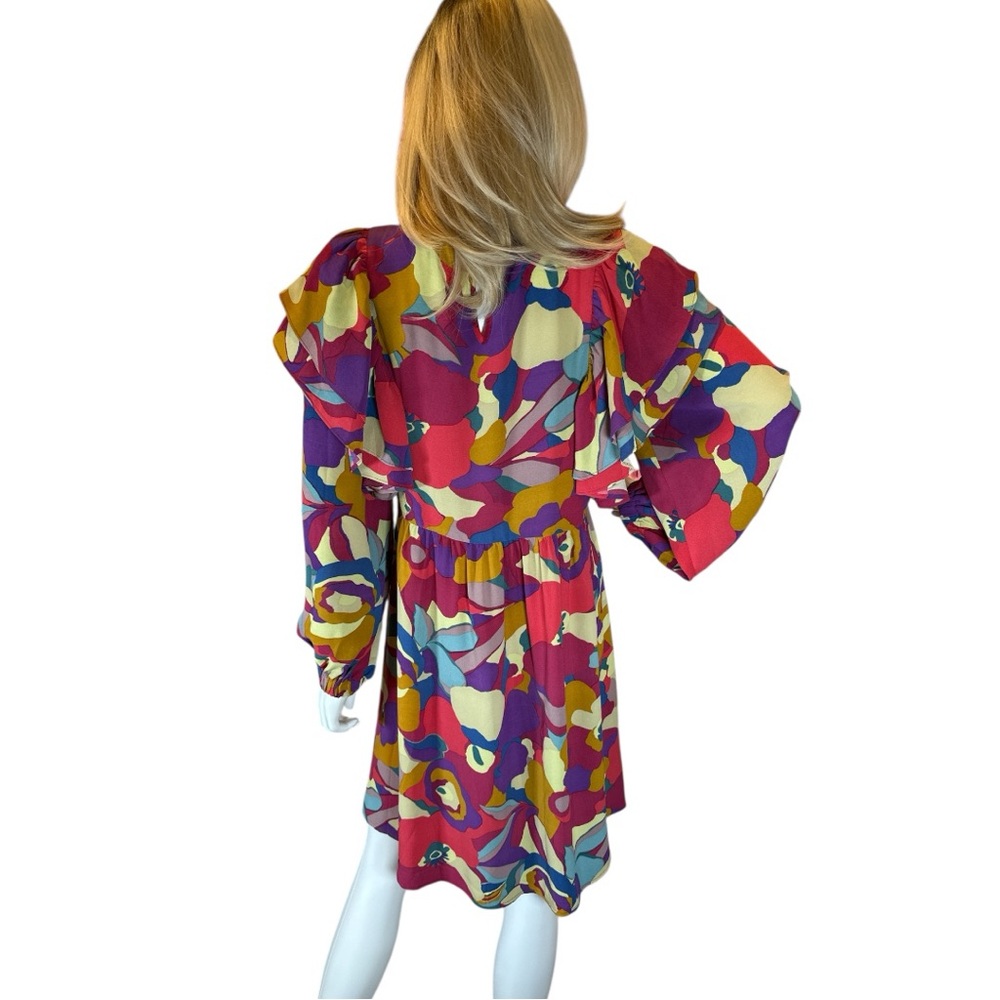 ODDY NWT Vibrant Multicolor Floral Dress - Picture 4 of 8